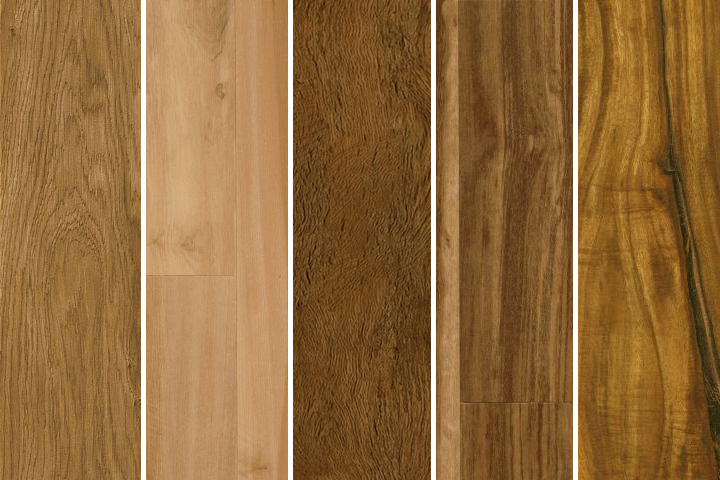 wide variety of species available for wood look vinyl floors