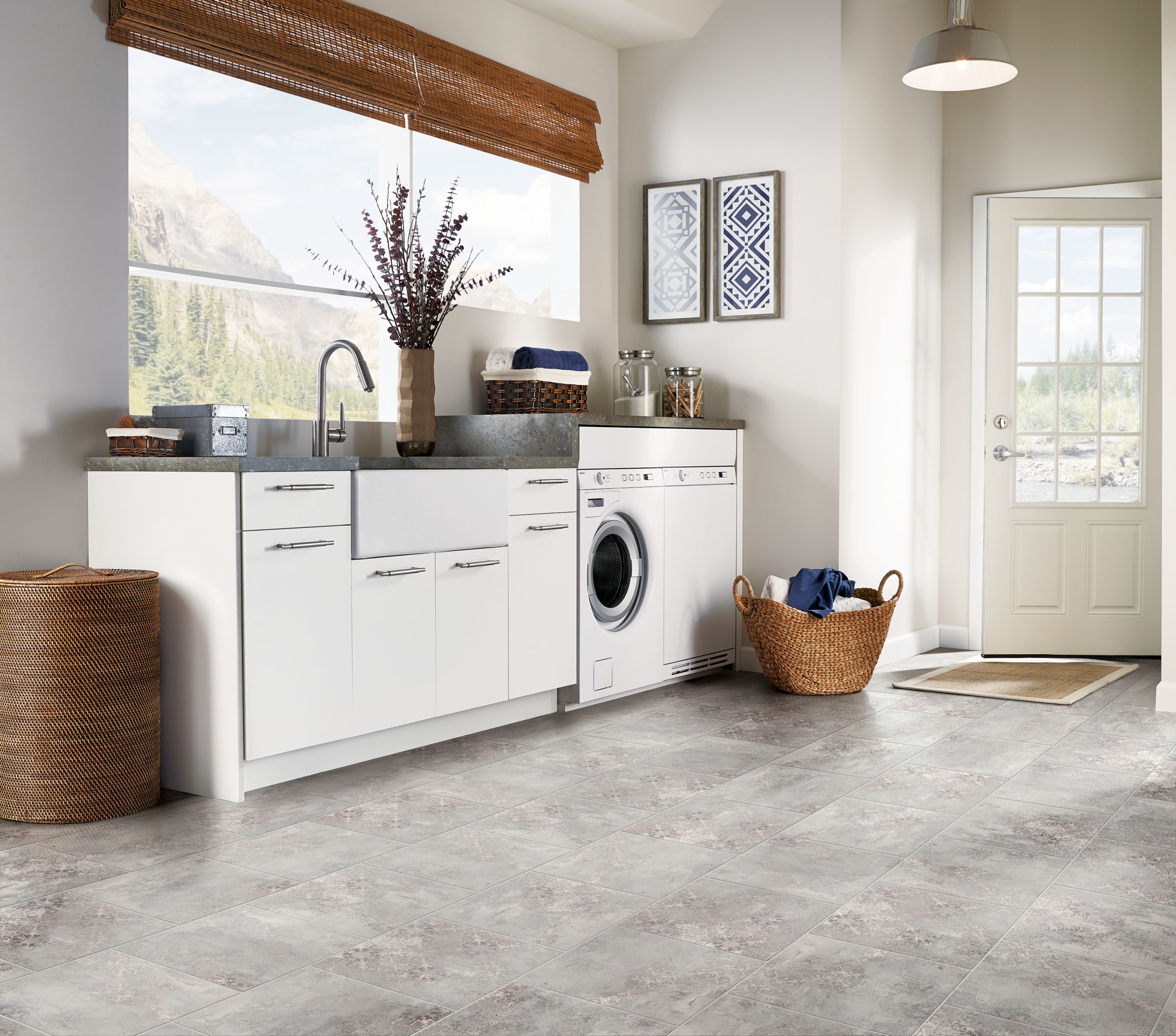 elegant engineered stone tile for the laundry room - D4027 Lost Empire, Amber Sagebrush