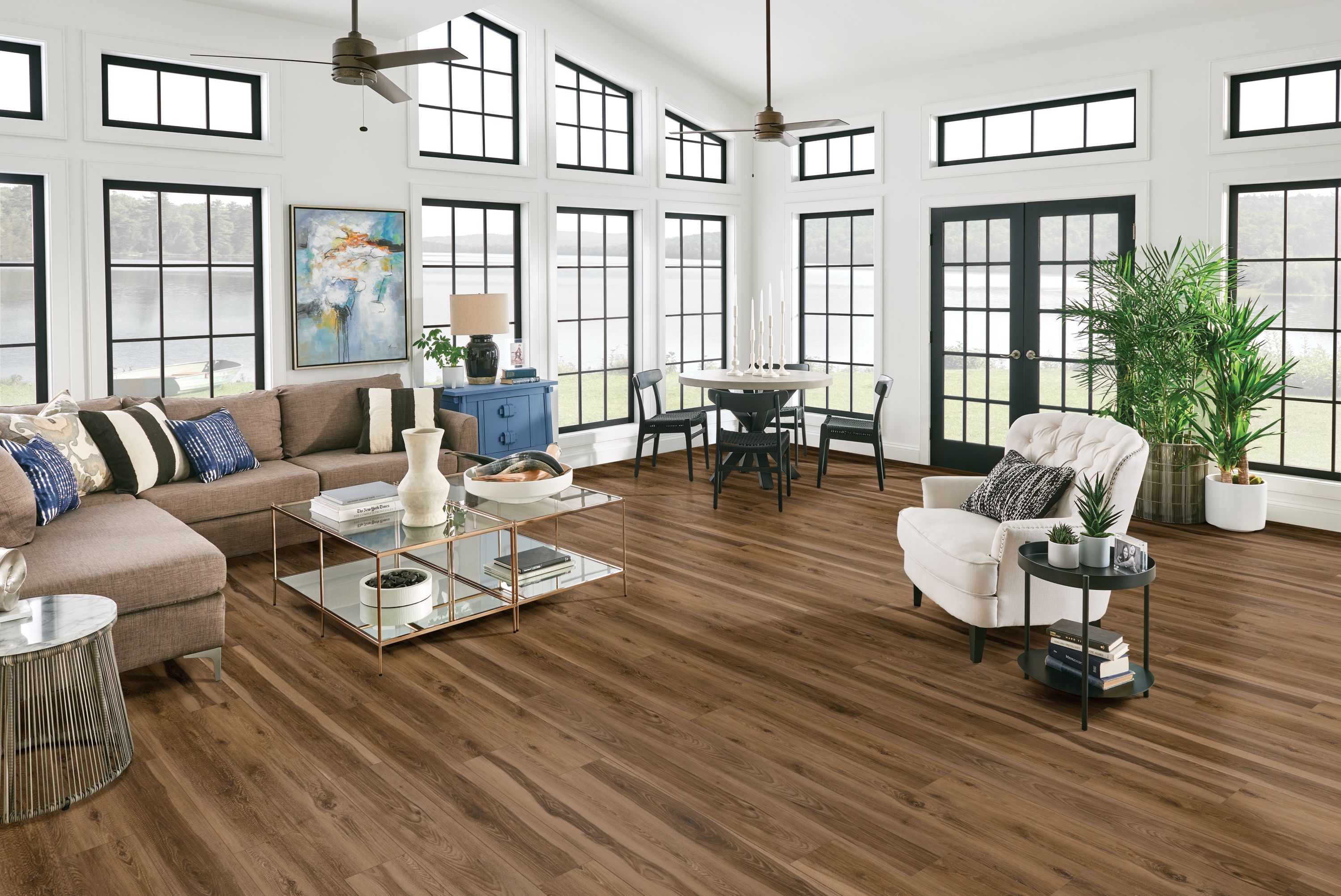 Living room flooring withrigid core - Empower