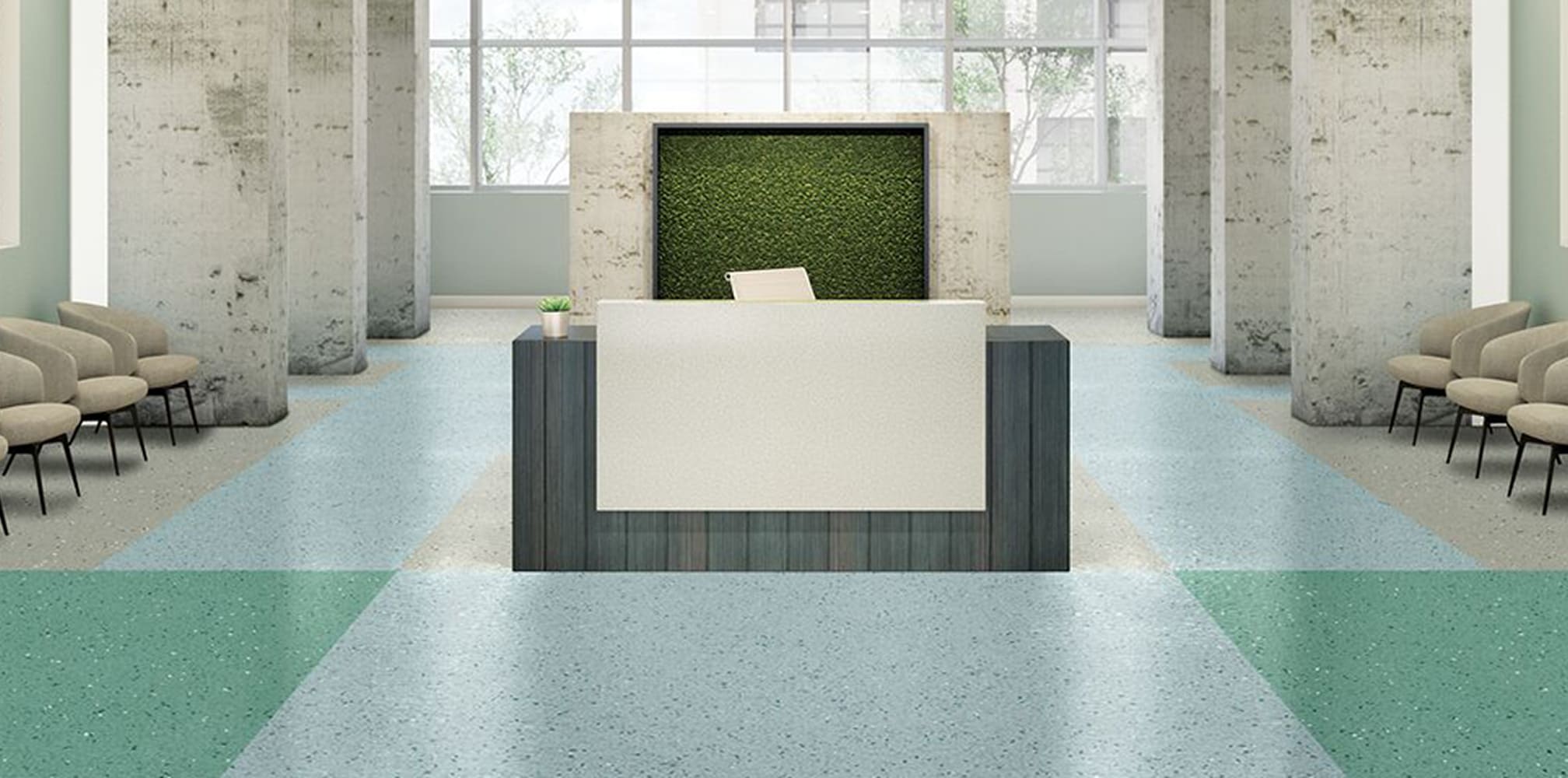 Luxurious hotel lobby with TimberTones flooring