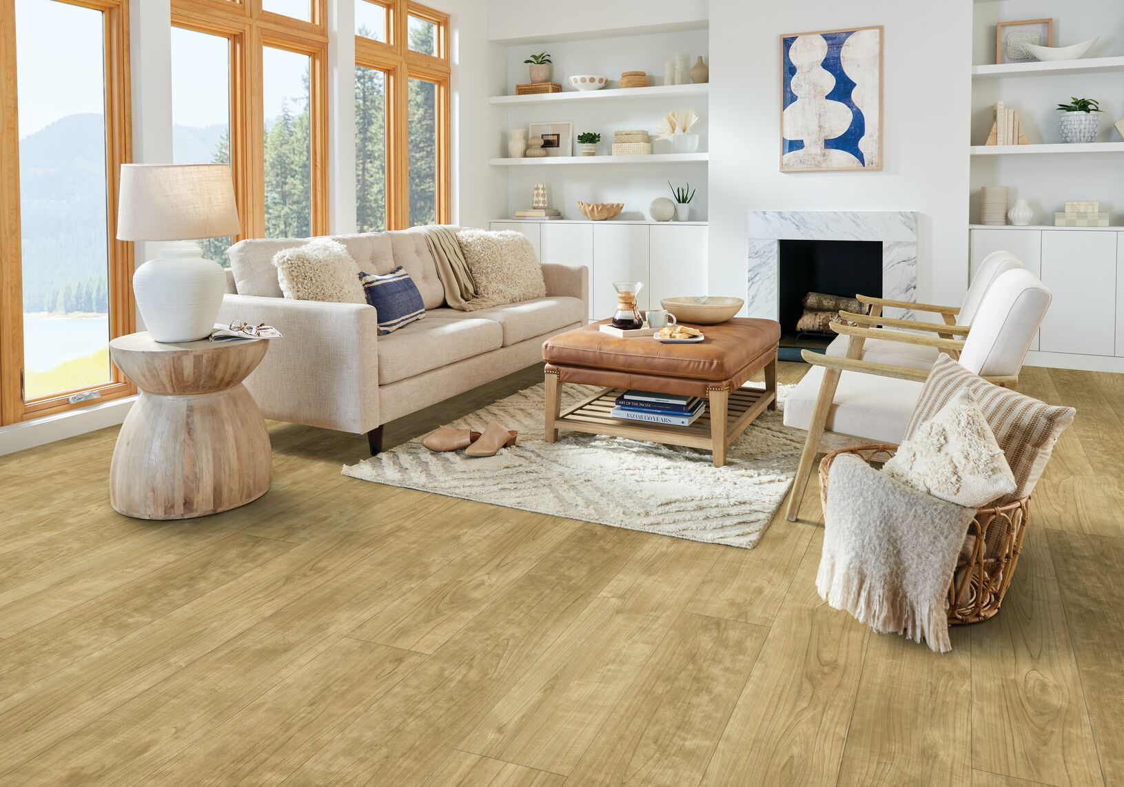 DLuxe Plank HDPC Foundation flooring installed in a home