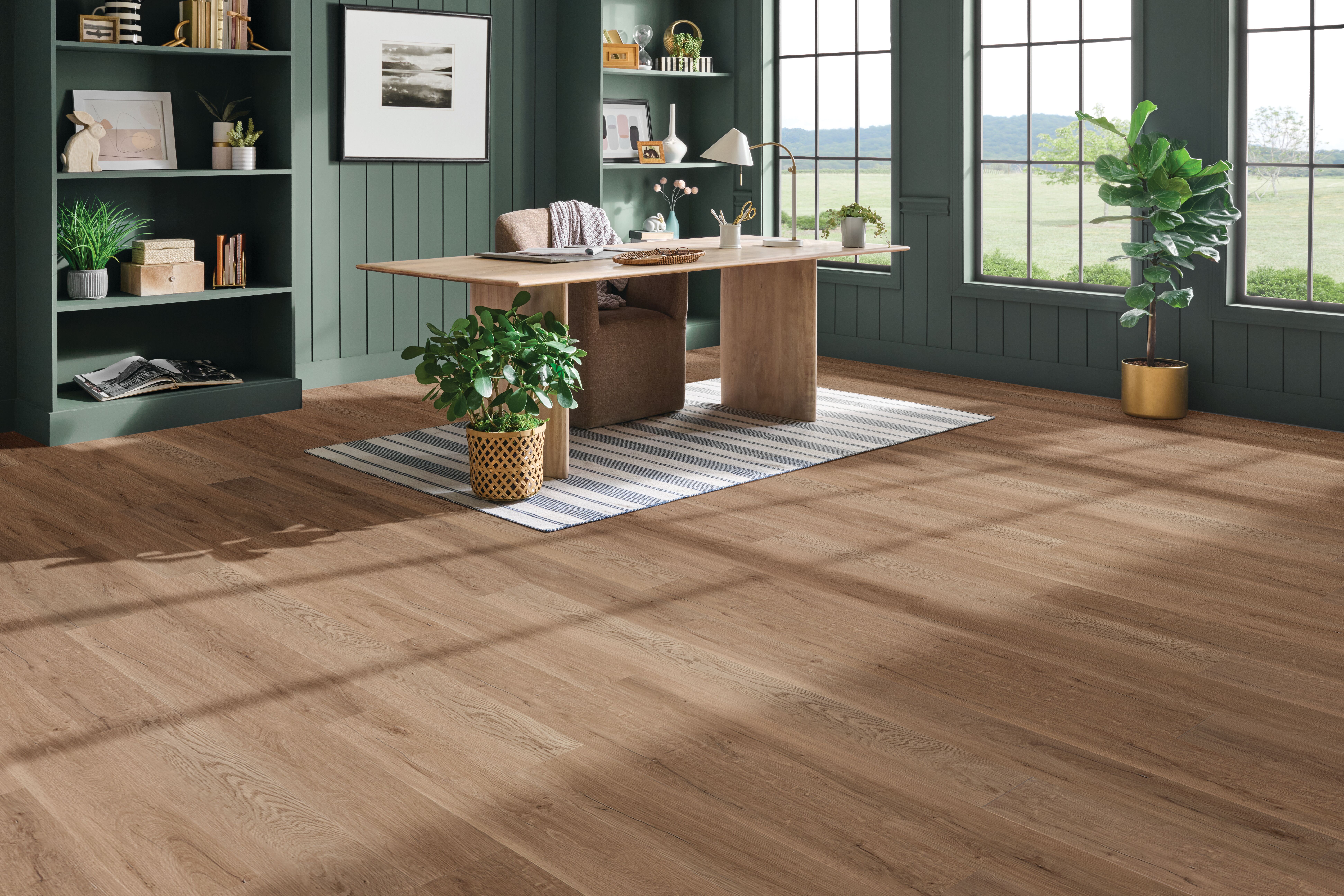 DLuxe Plank HDPC™ Signature Wheaton Brown Luxury Vinyl Plank 1AH77008