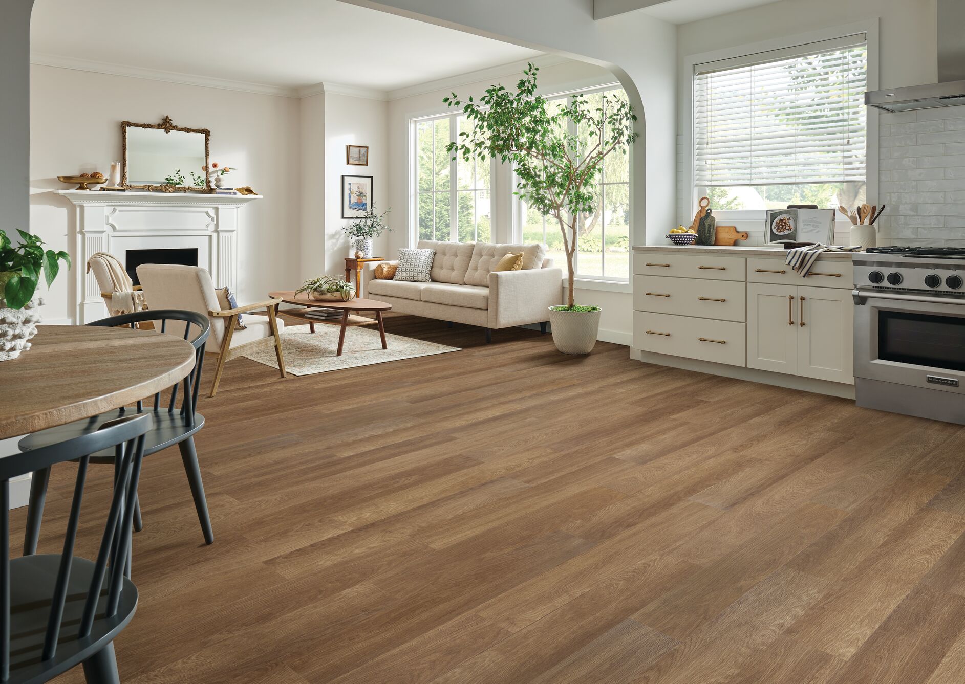 American Personality Pro Honey Tan Luxury Vinyl Tile P1011